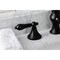 Kingston Brass KC7060PKL Duchess Widespread Bathroom Faucet W/Brass Pop-Up, Matte Blk KC7060PKL - alternate 4